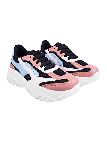 Shoetopia S-1209 Damen Sneaker, Schwarz , 5 UK von Shoetopia