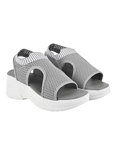 Shoetopia Sandalen für Damen und Mädchen, Grau, 5 UK von Shoetopia