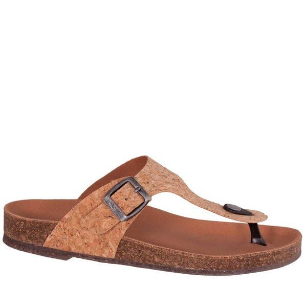 Shoezuu Vegan Vegane Kork Toe Post Zehentrenner Sandalen von Shoezuu Vegan