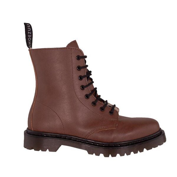 Shoezuu Vegan Vegane Shoezuu 8 Loch Mikrofaser RC Winterboots nussbraun von Shoezuu Vegan