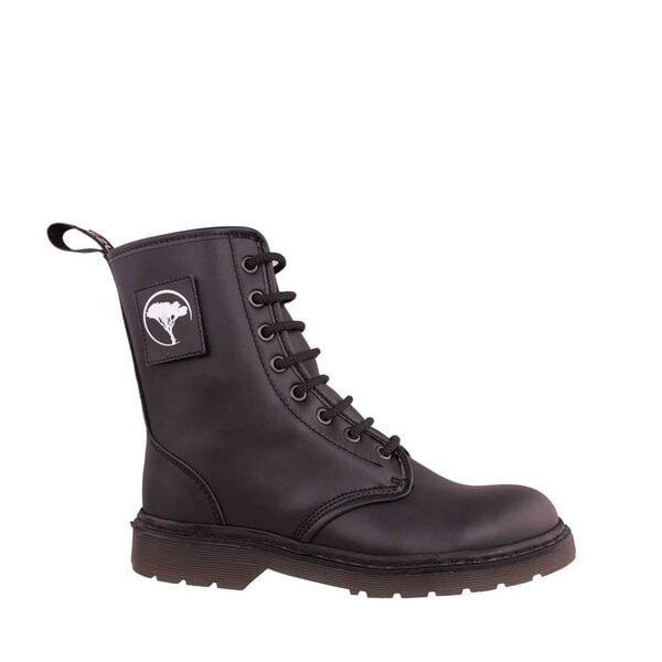 Shoezuu Vegan Vegane unisex 8 Loch Patch-Boots schwarz von Shoezuu Vegan