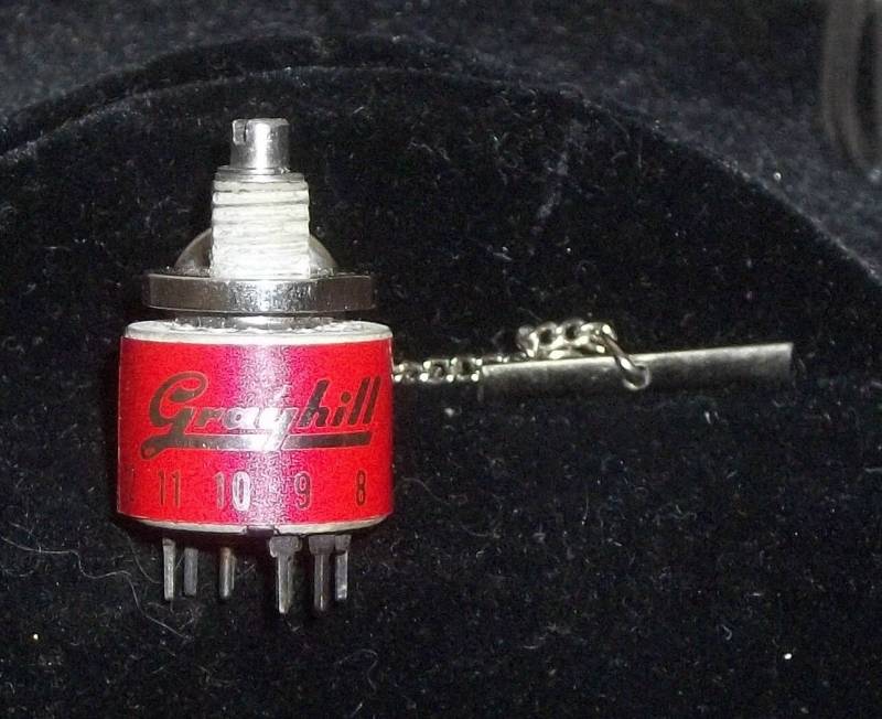 Seltener Vintage Grauhill Drehschalter Krawatten Tack Werbung von ShonnasVintage