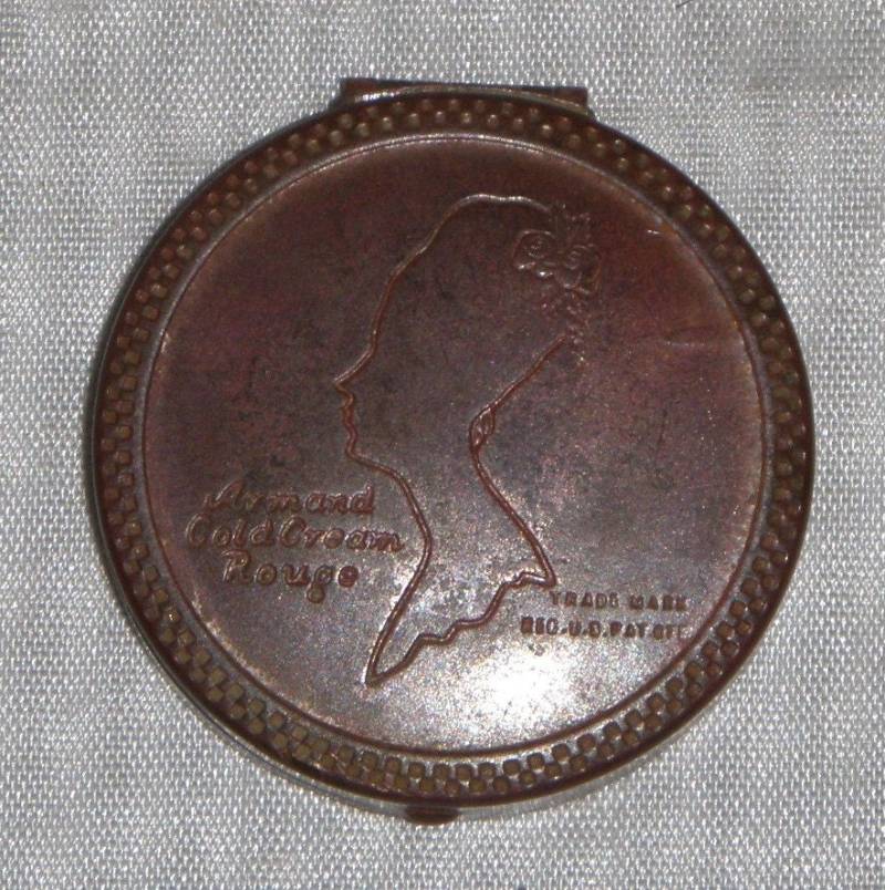 Vintage Armand Cold Cream Rouge Makeup Make-Up Kompakt 1920Er Jahre Art Deco Nouveau von ShonnasVintage