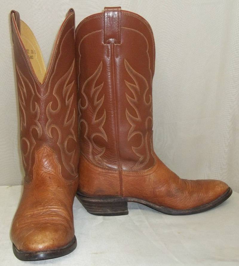 Vintage Herren Nocona Leder Cowboy Western 8 1/2D Braun Vintage Herren Nocona Leder Cowboy Western 8 1/2D Braun von ShonnasVintage