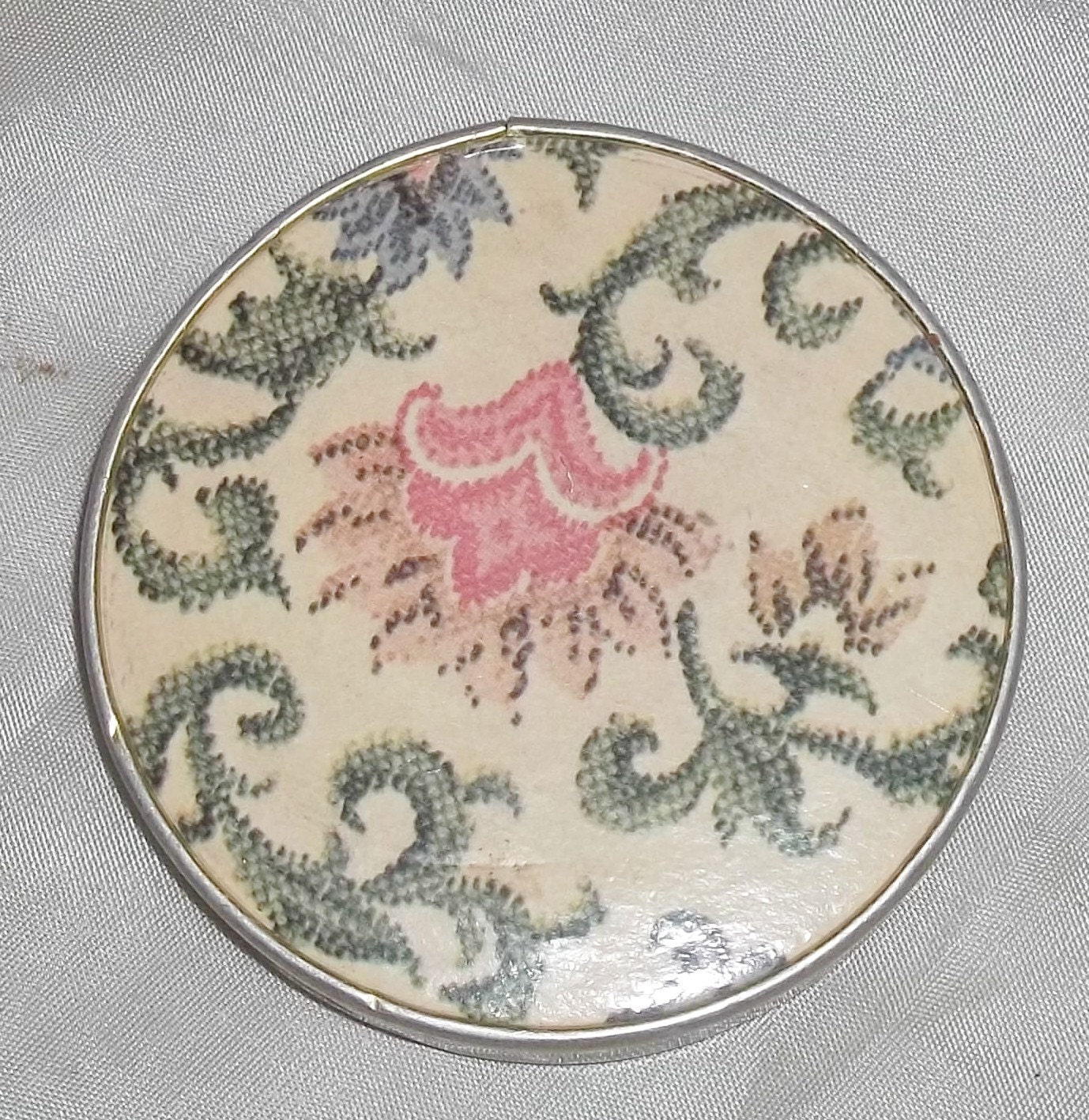 Vintage Silber Ton Reisespiegel Compact 2 Spiegel von ShonnasVintage