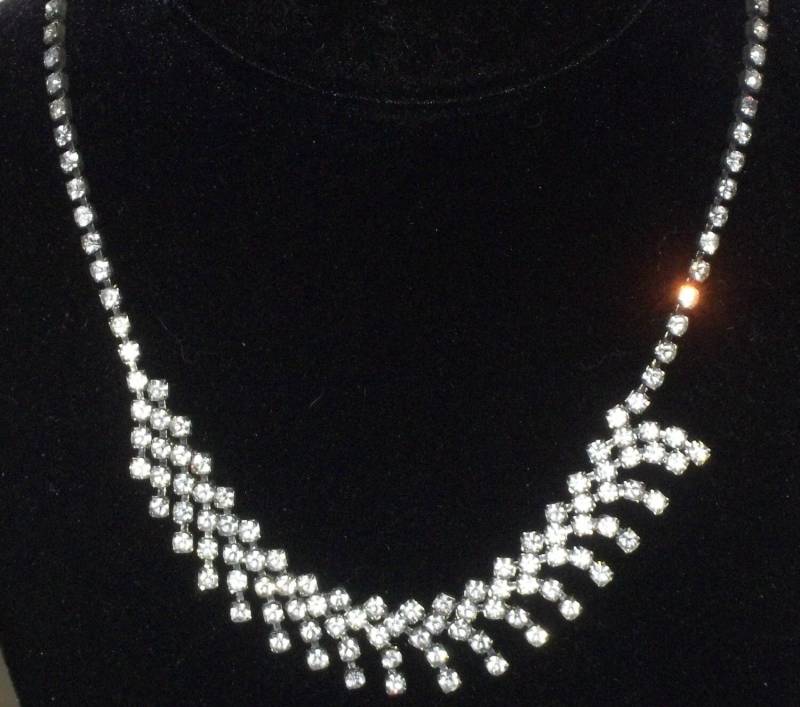 Vintage Strass Halskette Funkeln Funkelnd Bling von ShonnasVintage