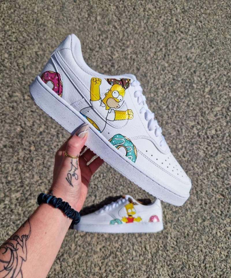 Air Force 1 Custom Die Simpsons Homer Und Bart von Shooesyourcustom