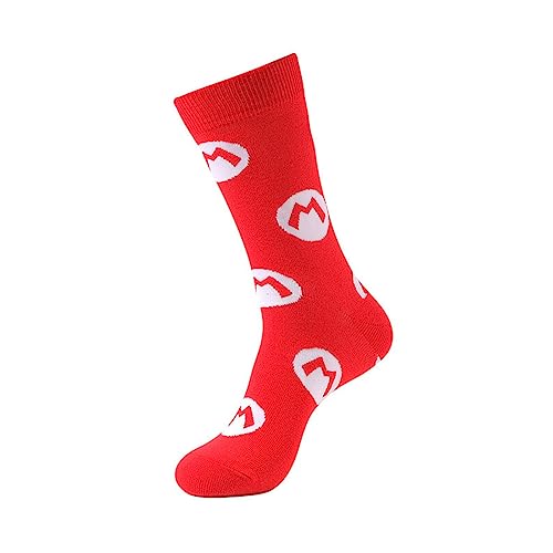 Shop-UP! Màrio Bròs Unisex Spielsocken M rot, CalzeMbros, 43 von Shop-UP!