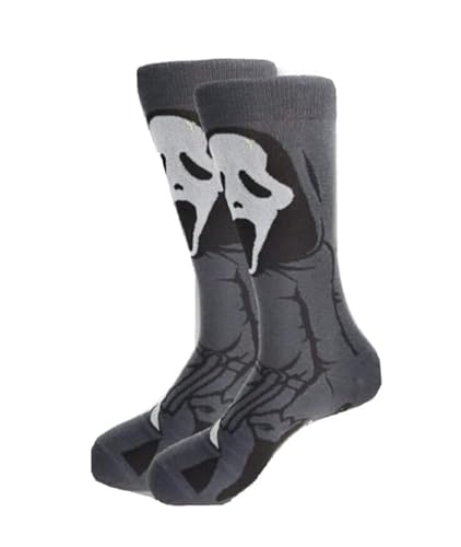 Shop-UP! Scrèam Ghostface Socken Horror Movie Film Unisex, Schwarz , 43 von Shop-UP!