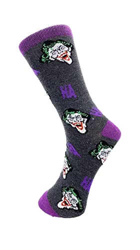 Shop-UP! Socken The Jòker Karton Film Unisex Ah ah mit Jòker Farbe Grau, "Ah ah" Joker grau, 34 von Shop-UP!