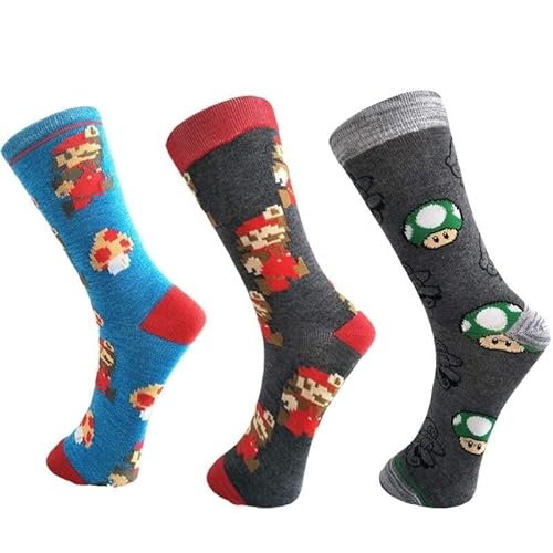 Shop-UP! Super Mario Bros Socken für Unisex, wählen Sie das Modell, Super Mario Blau von Shop-UP!