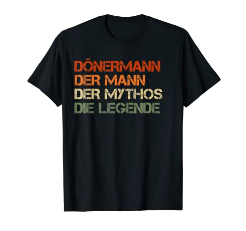 Herren Dönermann - der Mann, der Mythos, die Legende T-Shirt von Shop für Dönermänner