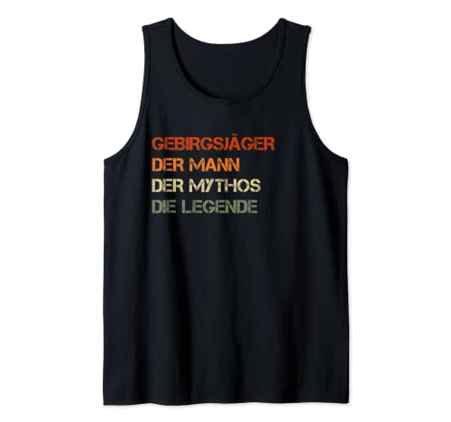 Herren Gebirgsjäger - der Mann, der Mythos, die Legende Tank Top von Shop für Gebirgsjäger