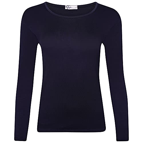 Shop & Stop Langarm-T-Shirt für Damen, Größe 36-54, navy, 46-48 von Shop & Stop