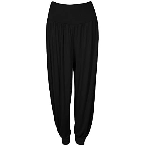 Shop & Stop Harem Ali Baba Damen-Hose, Übergröße, Stretch, legere Hose, Schwarz , 46-48 von Shop & Stop