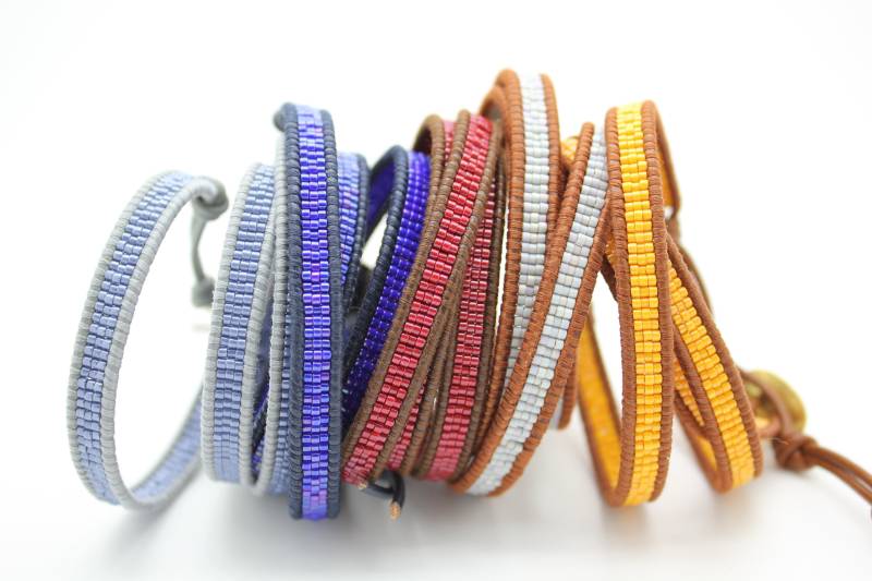 Eine Farbe Rocailles Wickelarmbänder von Shop308