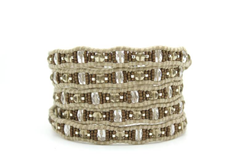 Matte Metallic Dunkel Gold-Mix Wrap Am Strand Leder Matte Metallic Dunkel Gold-Mix Wrap Am Strand Leder von Shop308