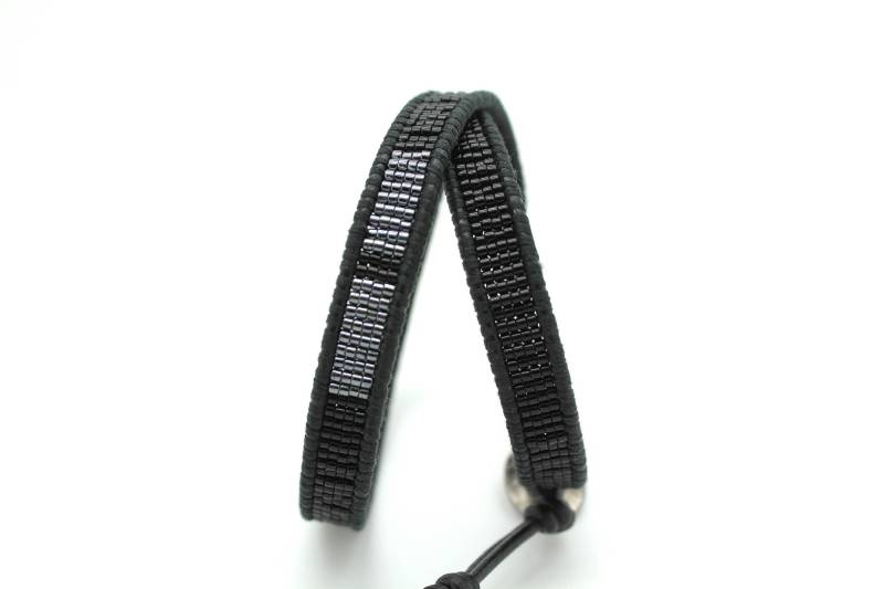 Schwarz Und Gunmetal 2 Wickelarmband Schwarz Und Gunmetal 2 Wickelarmband von Shop308