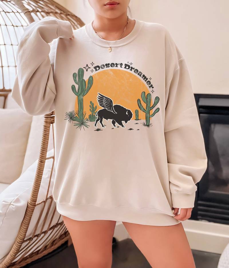 Wüsten Träumer Arizona Utah Nevada | Personalisiertes Geschenk Custom Design Grafik Unisex Heavy Blend Rundhals-Sweatshirt von ShopBeChicDesign