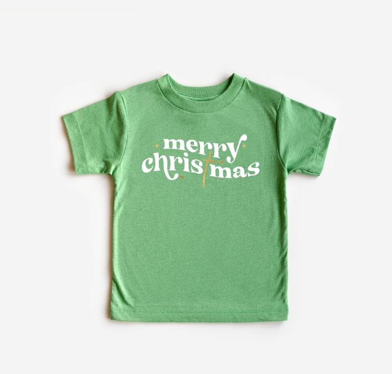 Frohe Weihnachten Christian Tshirt, Kinder Weihnachtsshirt, Weihnachtsgeschenk, Weihnachtsmann, Kleinkind, Grund Für Die Saison von ShopBeauandBelle