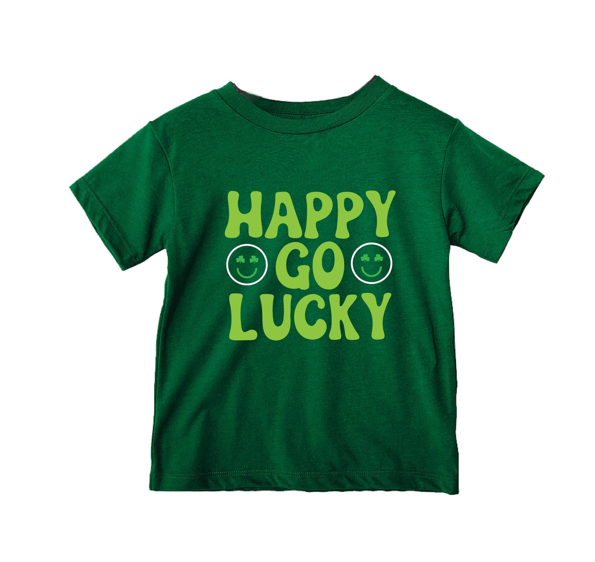 Happy Go Lucky St. Patricks Day Kleinkind/Baby/Kids Tshirt, Trendy, Retro, Smiley von ShopBeauandBelle