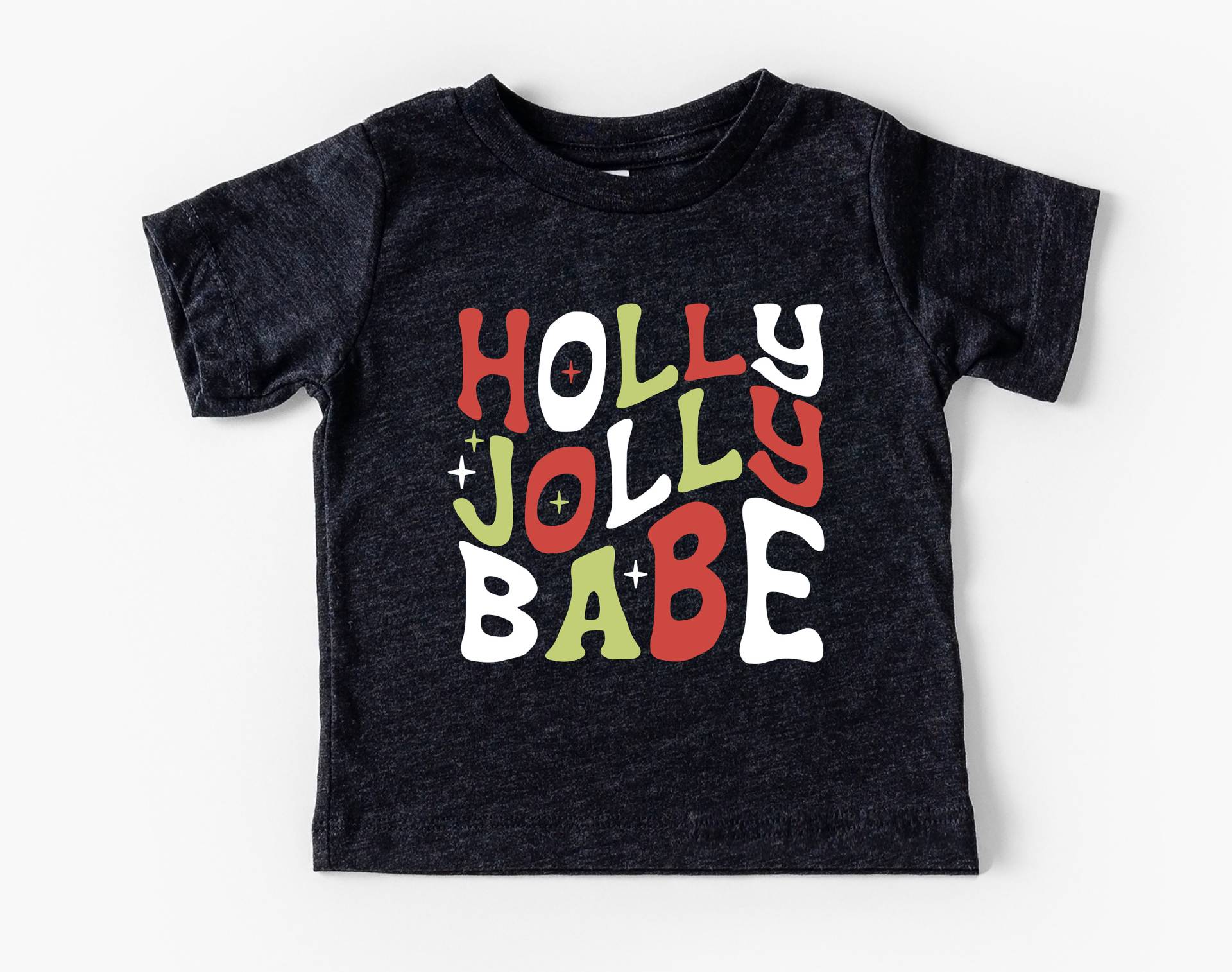 Holly Jolly Babe Kleinkind/Baby Weihnachten Shirt, Retro Weihnachten, Baby Erste Süße von ShopBeauandBelle