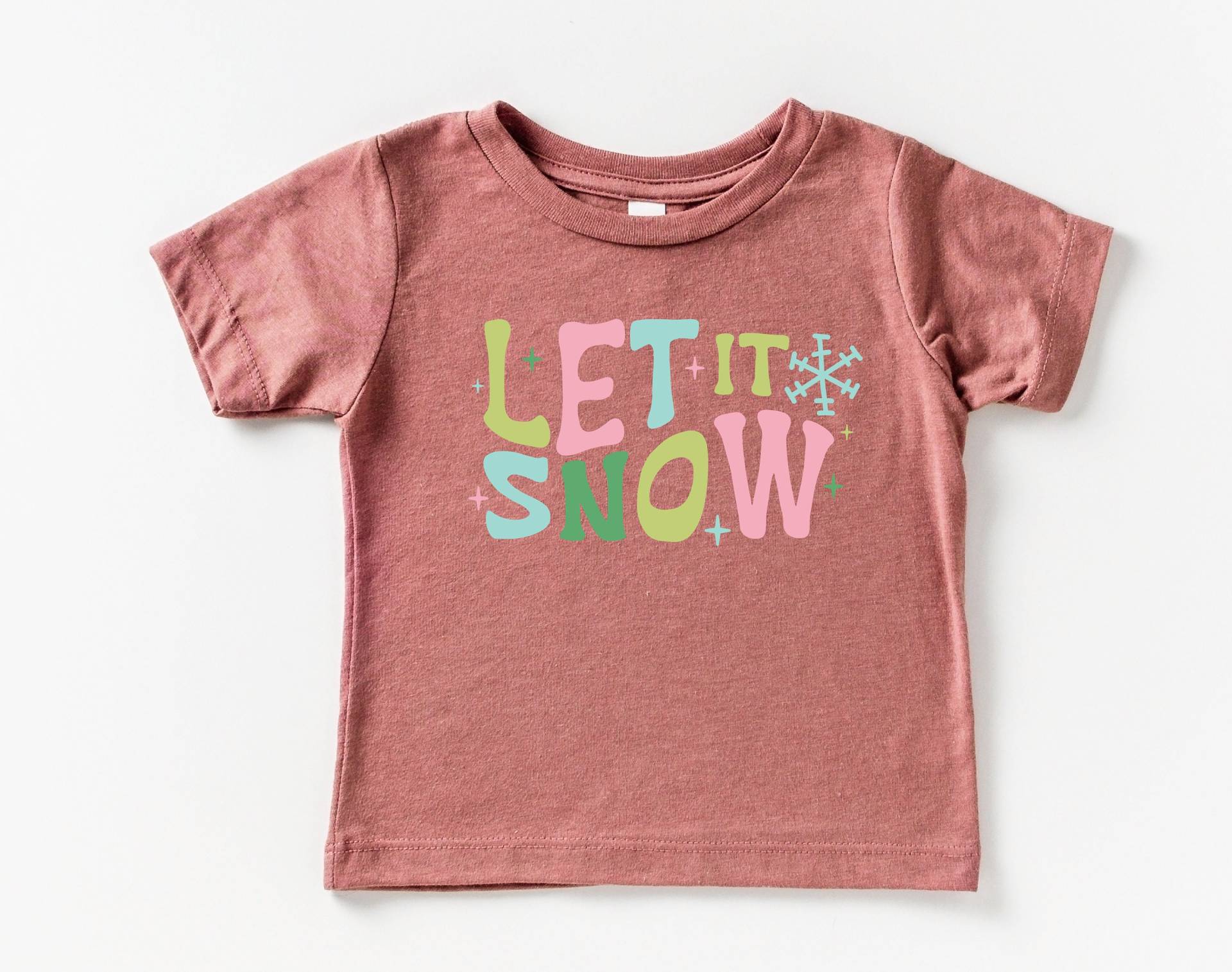 Let It Snow Retro Kleinkind/Baby Weihnachten Shirt, Weihnachten, Baby Erste Niedliche von ShopBeauandBelle