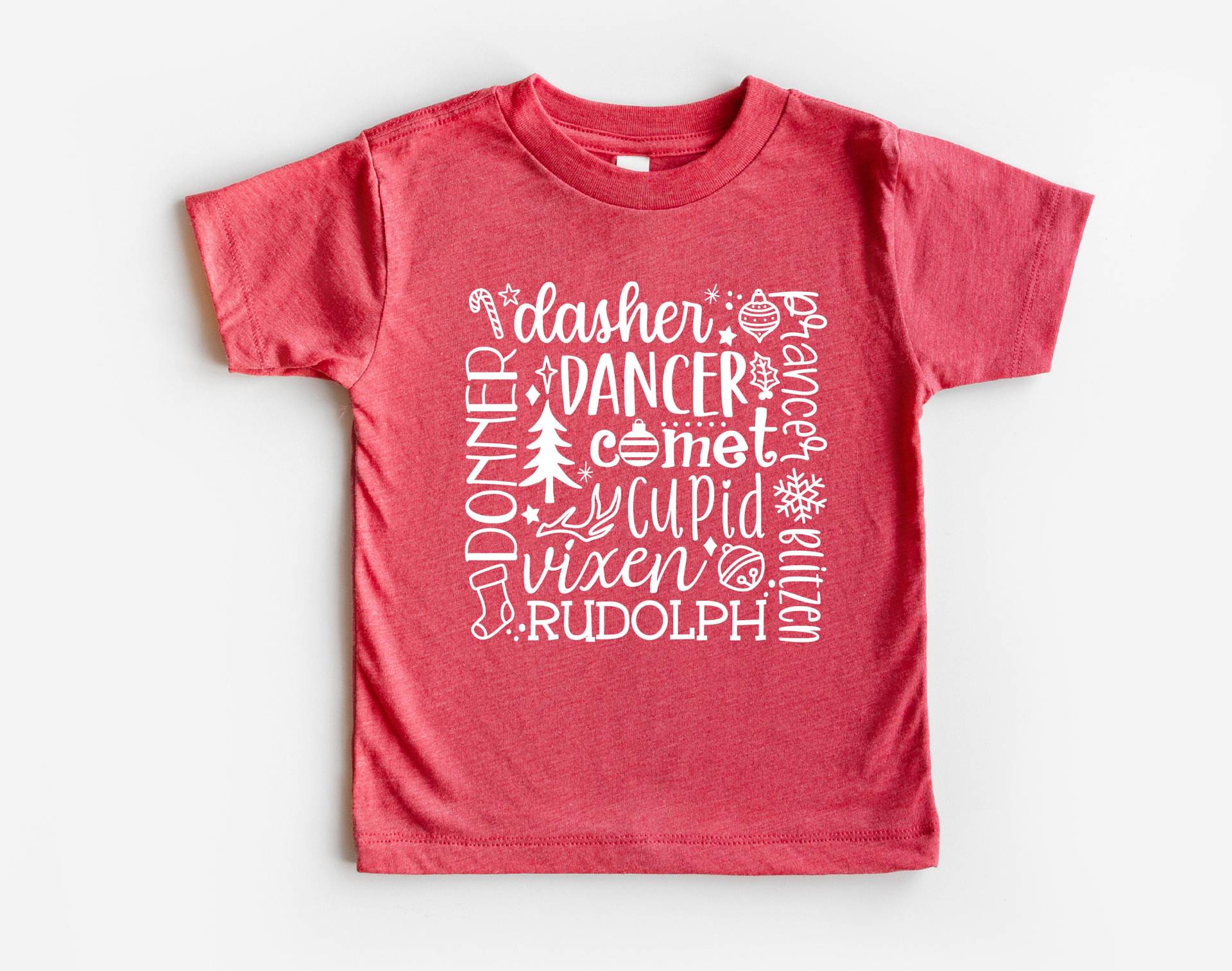 Rentier Namen Kleinkind/Baby Tshirt, Kinder Weihnachtsshirt, Weihnachtsgeschenk, Weihnachtsmann von ShopBeauandBelle
