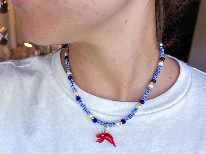 "Einstellbare "Fancy Lobster" Kurze Multicolor Mixed-Perlen Halskette." "Einstellbare "Fancy Lobster" Kurze Multicolor Mixed-Perlen Halskette." von ShopBlueFiesta