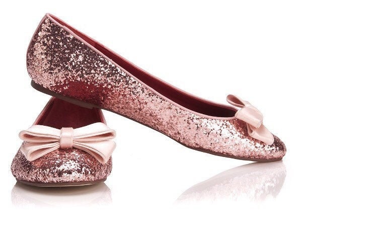 Sonderanfertigung Glitzer Flache | Glitzerballer Funkelnde Flache Glitzerschuhe Hochzeitsschuhe Hochzeitswohnungen Brautjungfernschuhe von ShopBrillare