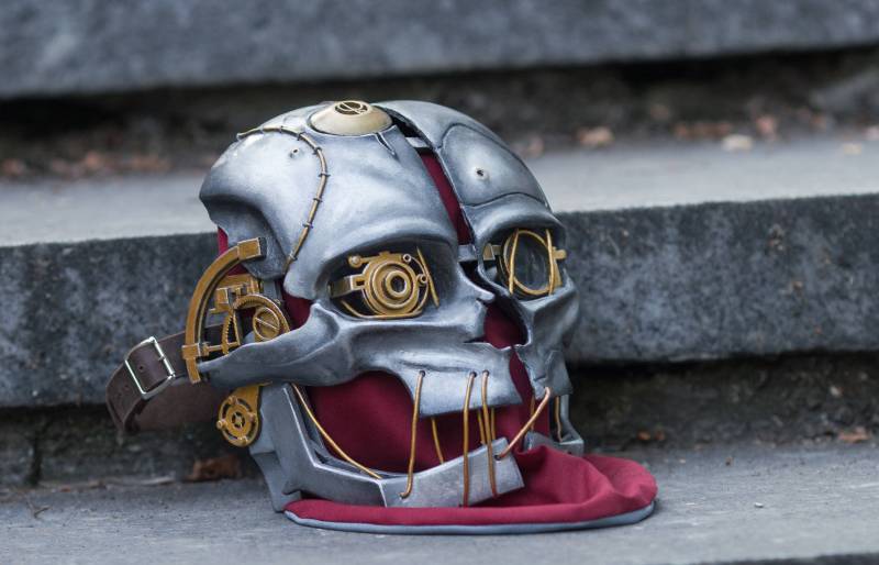 Halloween-Requisite, Dishonored 2 Corvo Attano Cosplay Kostüm Maske, Pc Game Serie Steampunk-Outfit von ShopCosplayCostume