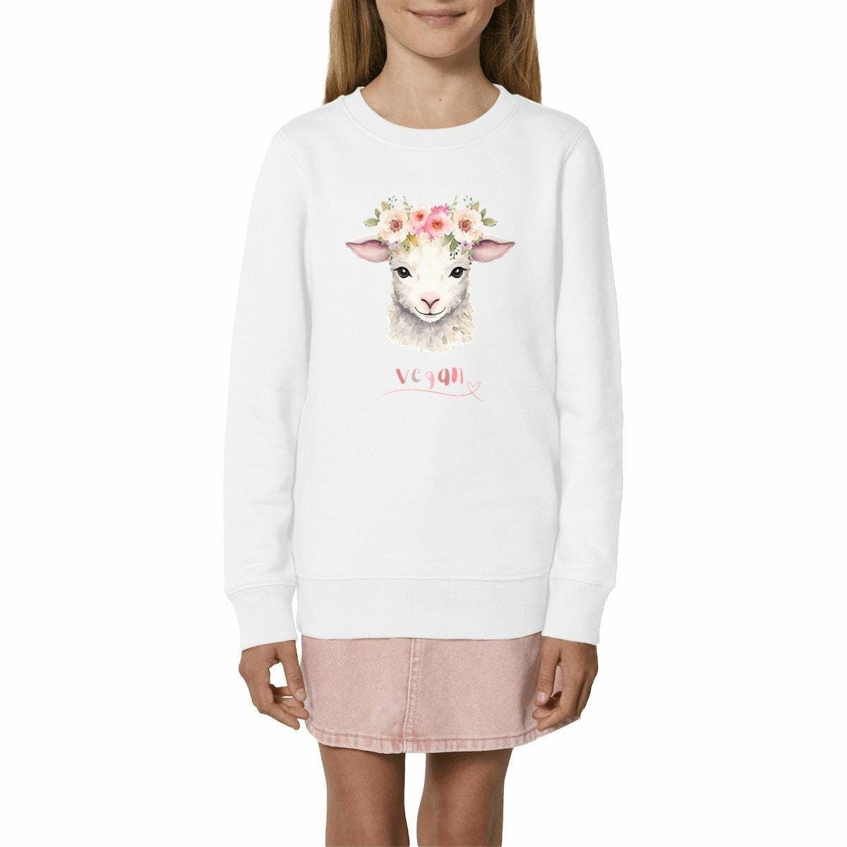 Vegan Kinder Sweatshirt, Pulli, Lamm, Pullover, Bio|Fair|Vegan Vegan Kinder Sweatshirt, Pulli, Lamm, Pullover, Bio|Fair|Vegan von ShopForAnimalRights