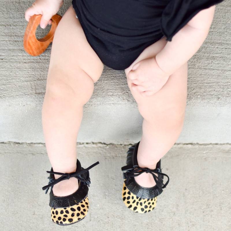 Amelia Mary Jane Leder Mokassins von ShopGloverKids