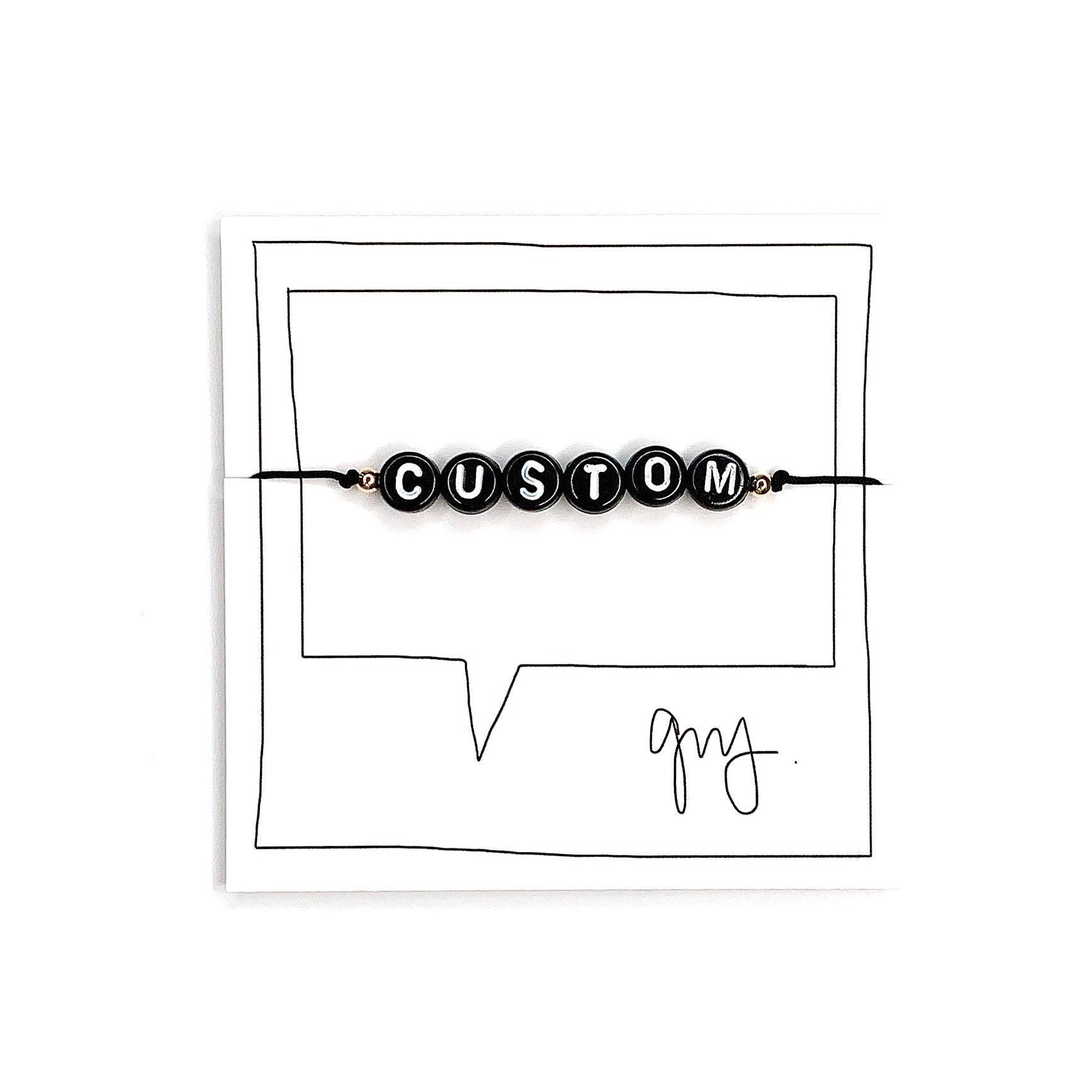 Custom - Schwarzes Buchstaben Perlenarmband Perlenarmband, Wortarmband, Namensarmband, Initial Armband, Buchstabenperlen Custom - Schwarzes Buchstaben Perlenarmband Perlenarmband, Wortarmband, Namensarmband, Initial Armband, Buchstabenperlen von ShopGuyBlanco