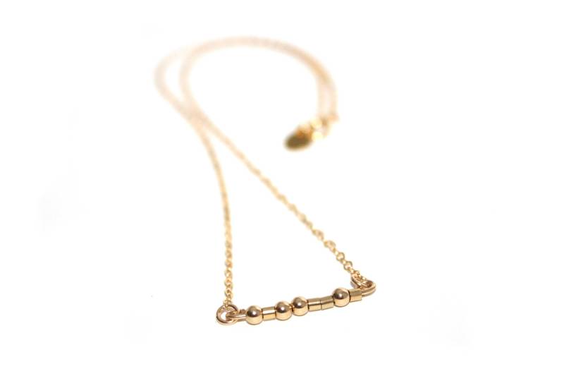 Tante // Morse Code Perlenkette | 14K Gold Filled - Tante Halskette, Kette, Geschenk Tante // Morse Code Perlenkette | 14K Gold Filled - Tante Halskette, Kette, Geschenk von ShopGuyBlanco