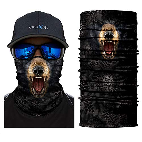 Multifunktions Schlauchschal Unisex für Sport Tiere (Schwarzer Bär) von ShopINess