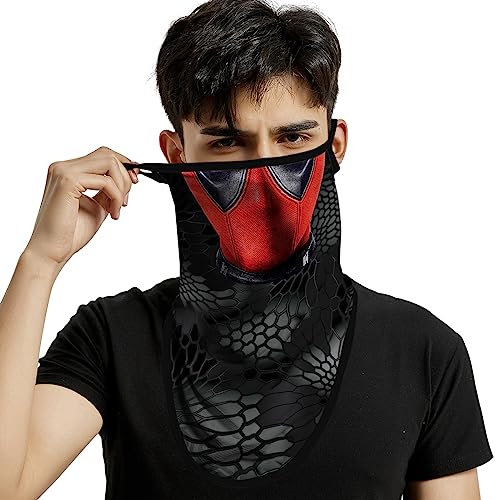 ShopINess Unisex Bandana Gesichtsmaske Schal Gesicht mit Ohrschlaufen Rave Sturmhaube Hals Gamaschen Staubtuch Waschbare Wind Motorrad Maske - Totes Schwimmbad von ShopINess