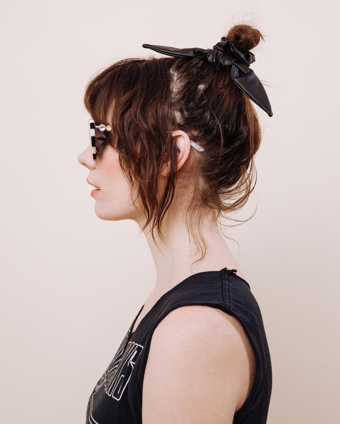 Kunstleder Scrunchie Krawatte - Rocka Rolla von ShopImWithTheBand