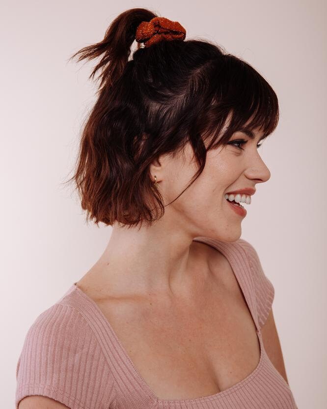 Mini Scrunchie - Brauner Zucker von ShopImWithTheBand