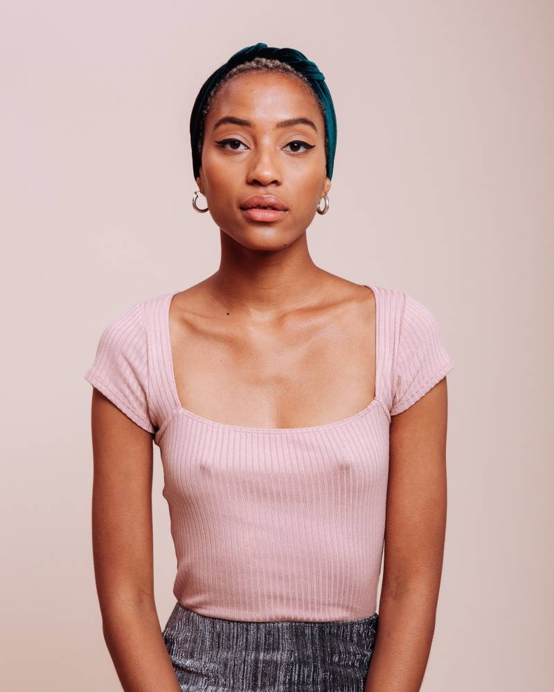 Samt Schal Zum Binden - Emerald Duchess von ShopImWithTheBand