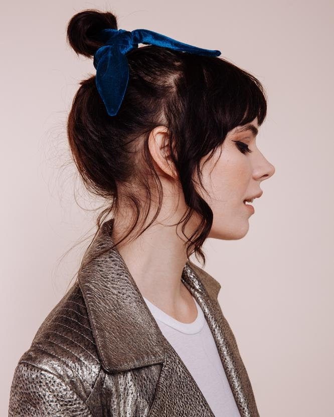 Samt Scrunchie Krawatte - Mystic Seas von ShopImWithTheBand