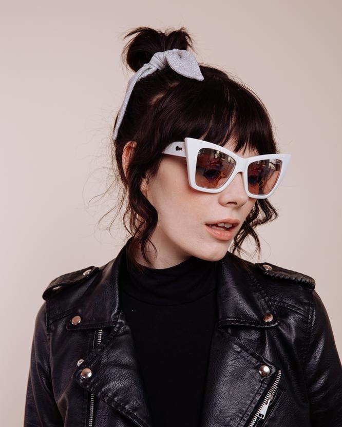 Schimmernde Scrunchie Krawatte - Thunderstruck von ShopImWithTheBand