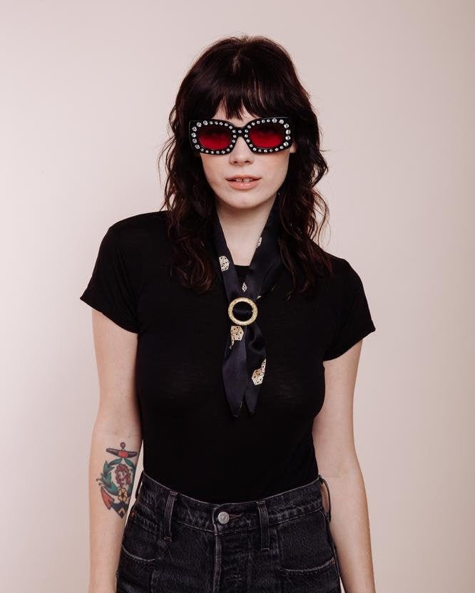 Seidenschal Zum Binden - Lady Luck Gold von ShopImWithTheBand