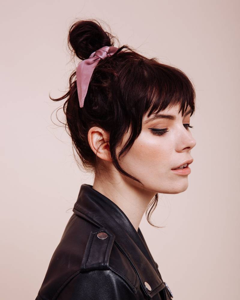 Scrunchie Seidenkrawatte - Purple Haze von ShopImWithTheBand