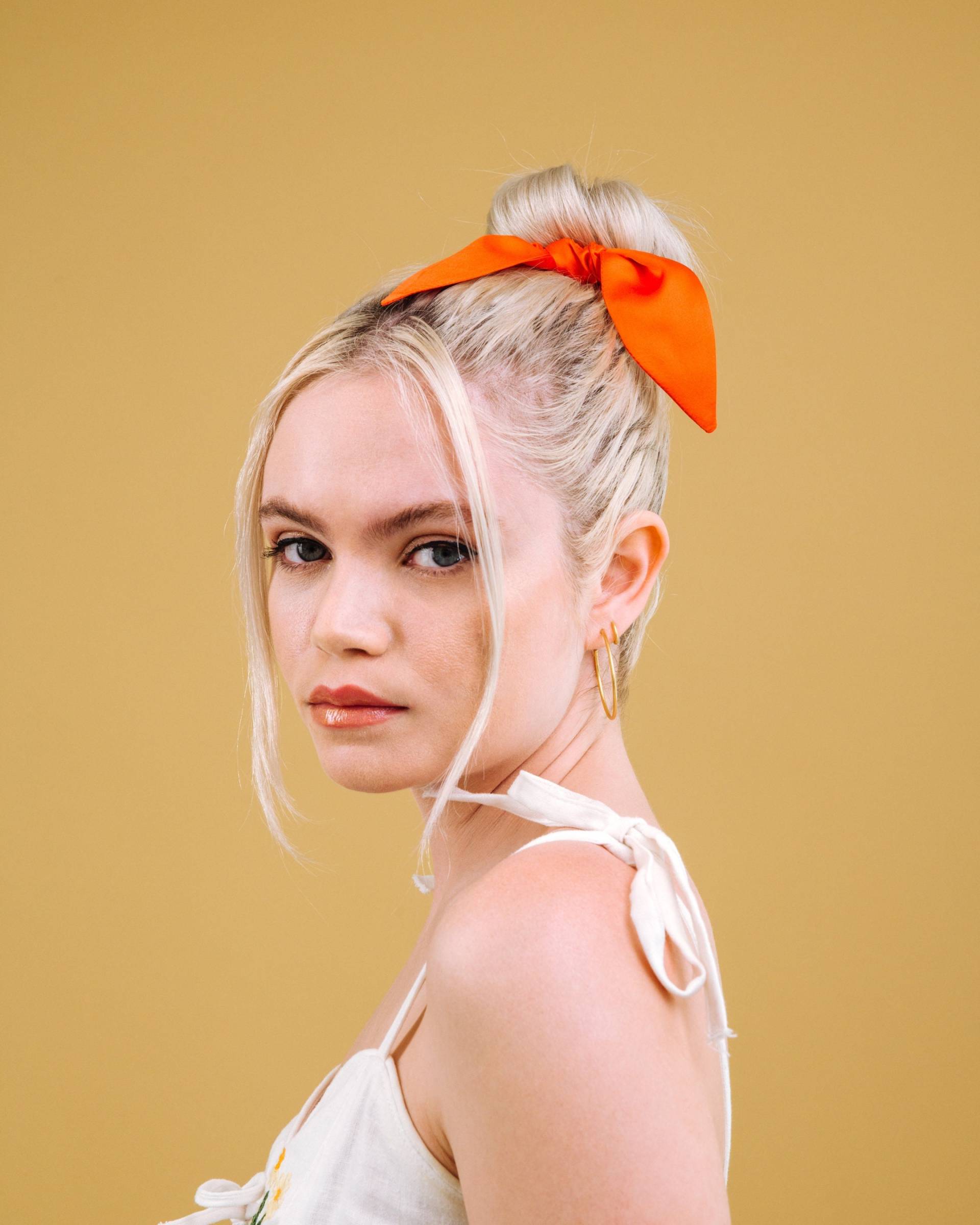 Seiden Scrunchie Krawatte - Poppy Seiden Scrunchie Krawatte - Poppy von ShopImWithTheBand