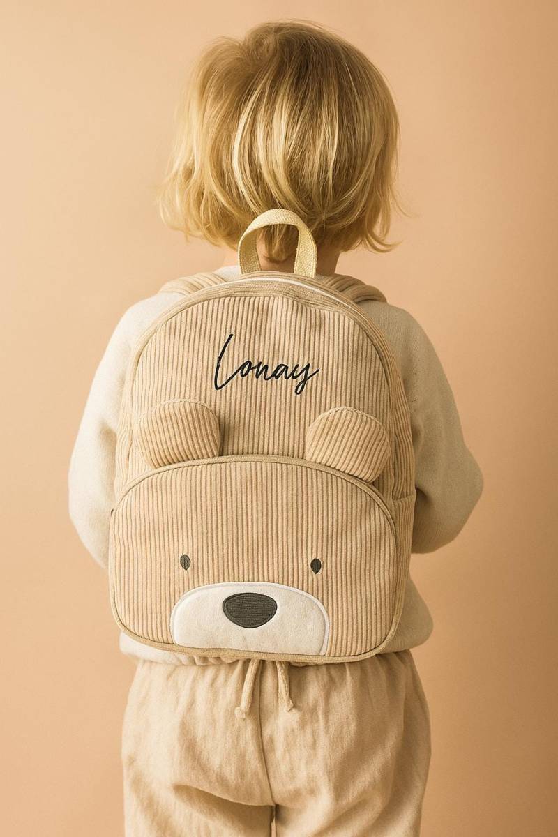 Cord-Bärenrucksack Kostenlos Personalisiert | Bärenrucksack Mit Namen Kindergarten Rucksack Beige Cord Geschenk Cord-Bärenrucksack Kostenlos Personalisiert | Bärenrucksack Mit Namen Kindergarten Rucksack Beige Cord Geschenk von ShopJilou