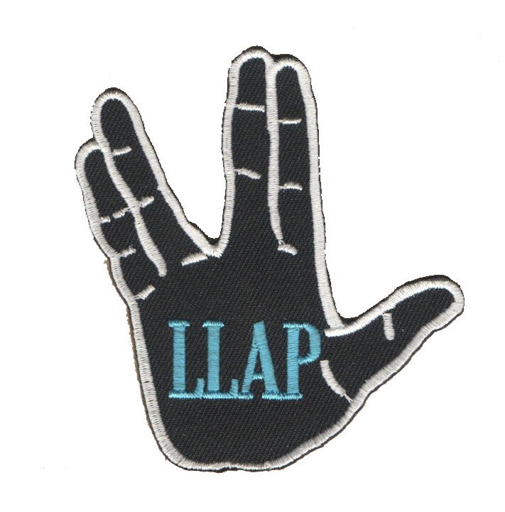 Llap -Live Long & Prosper - St Inspirierter Aufnäher Mit Vulcan Salute von ShopLLAP