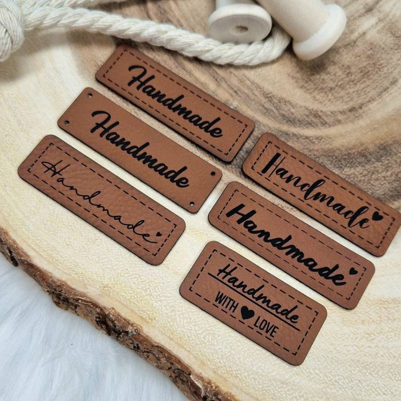 Kunstleder Patch, Label, Handmade #1 von ShopLabelfy