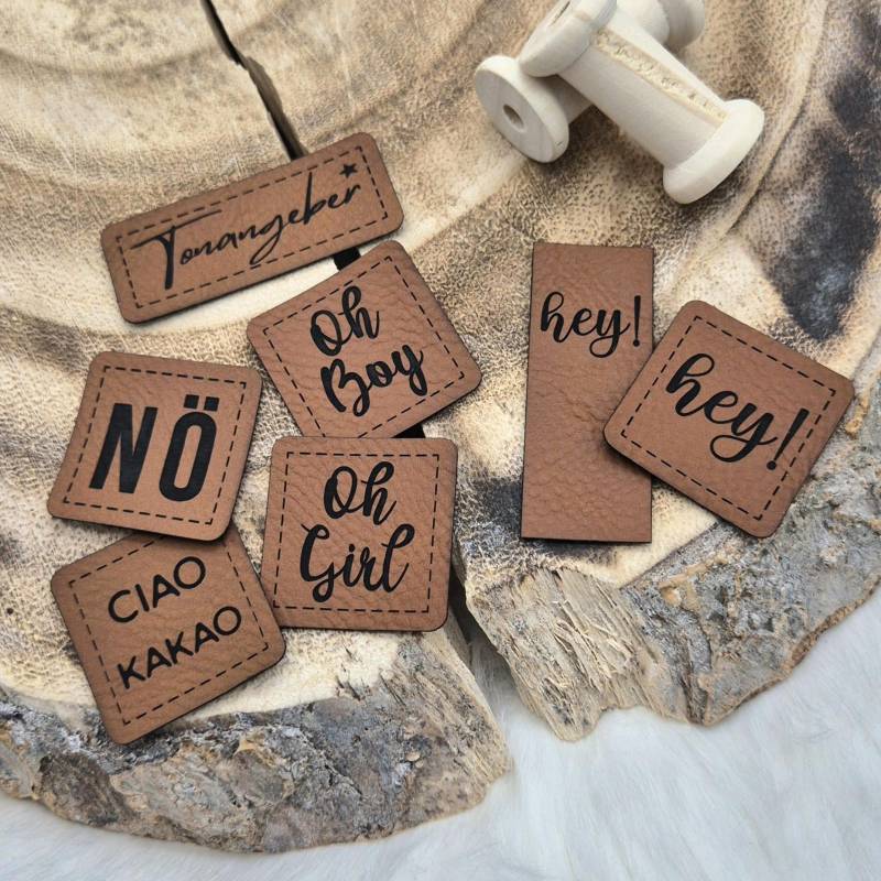 Kunstleder Patch, Label, Nö, Tonageber von ShopLabelfy