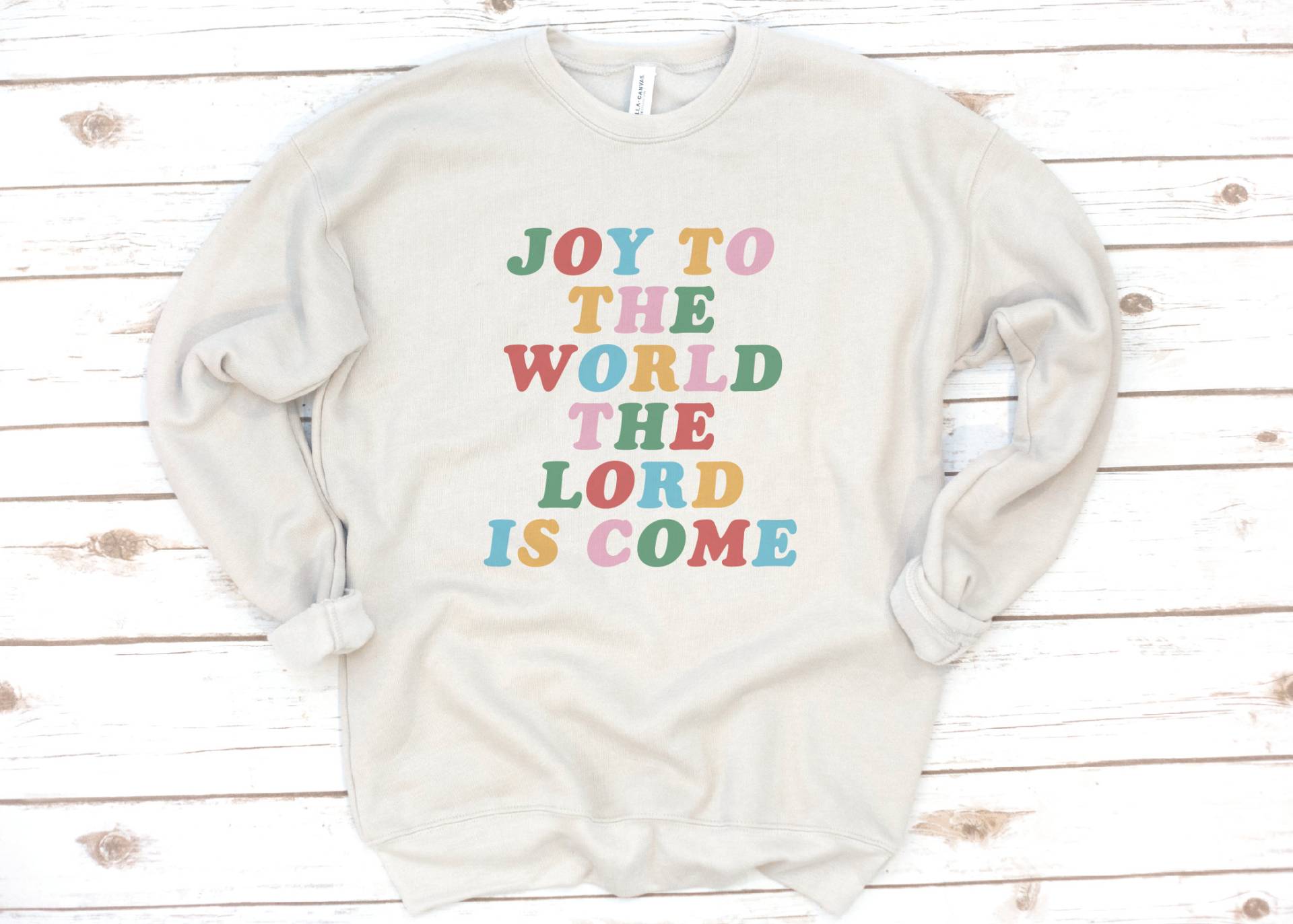 Christliches Sweatshirt, Jesus, Fleece, Freude An Die Welt, Weihnachtshemd, Weihnachtspullover, Weihnachtssweatshirt, Bibelhemd, Jesushemd von ShopLaurelandOlive